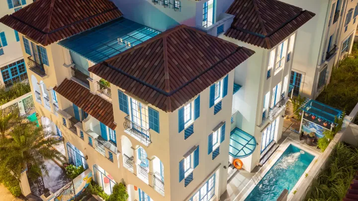 La Casa Villa M6-40 be boi rieng phong cach Indochine Sun Feria Ha Long