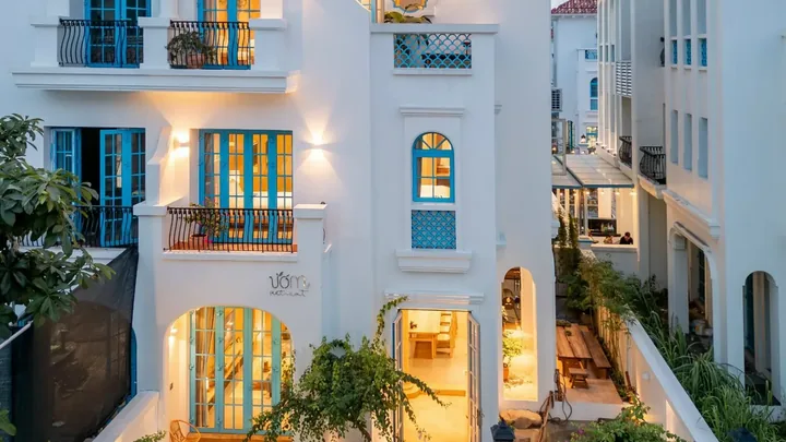 Villa C2-18 Sun Feria nhìn từ trên cao lúc hoàng hôn