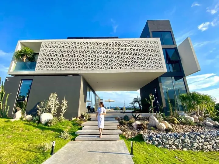 S-Hill Villa Tuần Châu toàn cảnh mặt tiền kiến trúc hiện đại