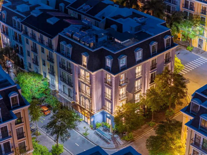 Toàn cảnh villa Kachi Harbor Bay HB170 Bãi Cháy nhìn từ trên cao